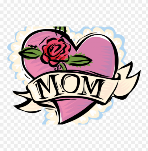 Pin Mothers Day Borders- Mom Heart And Rose PNG Transparent Images Mega Collection