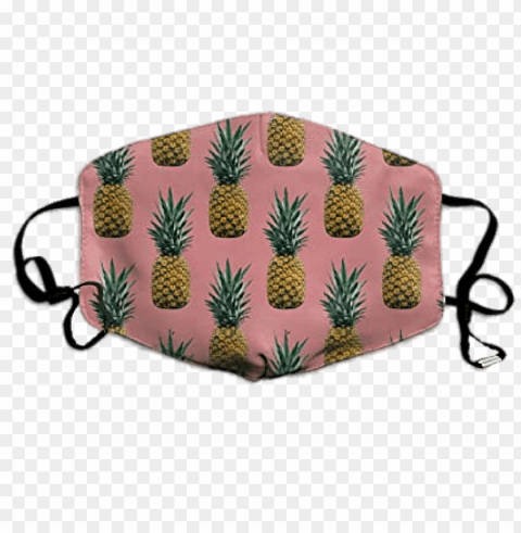 pineapple themed face mask Transparent background PNG images comprehensive collection