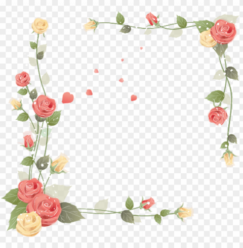 pink and fresh flowers border texture pink fresh - happy mothers day background Isolated Object on Transparent PNG