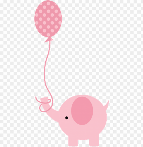 pink baby shower elephant Transparent PNG graphics variety