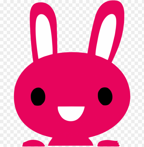 pink bunny icon - pink image icon PNG clear background