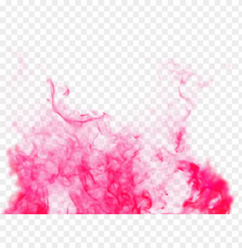 pink colored colorful smoke effect Clean Background Isolated PNG Character