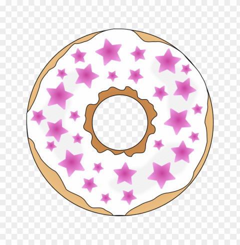 pink donut PNG high quality