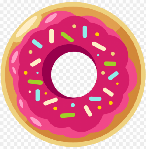 pink donut PNG Image Isolated with Clear Transparency