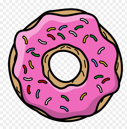 pink donut PNG images with transparent canvas assortment