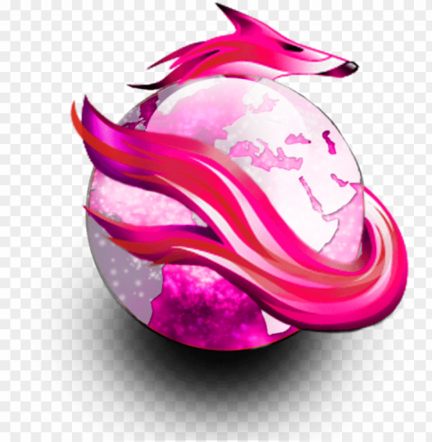 pink firefox icon PNG images with alpha channel selection