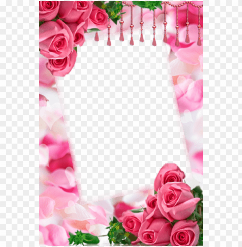 pink heart frames - mother's day photo frames Transparent PNG Isolated Item with Detail