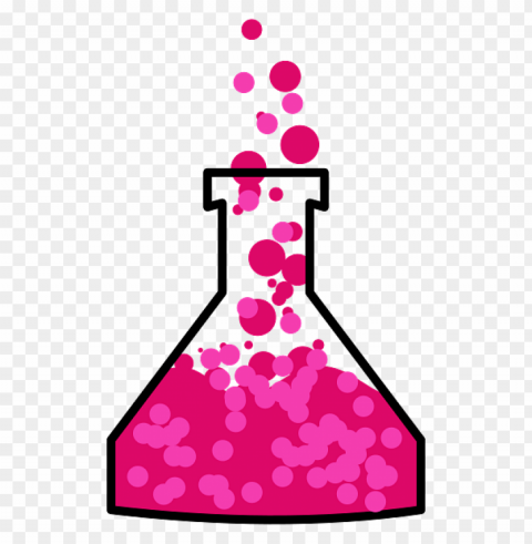 pink potion in erlenmeyer flask PNG transparent photos extensive collection
