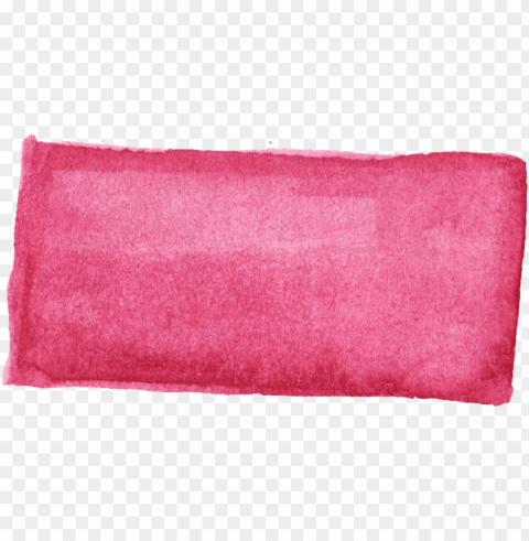 Pink Rectangle Watercolor PNG Isolated Object With Clarity