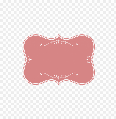 Pink Vintage Label Free Transparent PNG