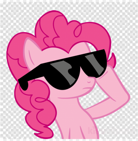pinkie pie with sunglasses PNG graphics with alpha channel pack PNG transparent with Clear Background ID 72fed1b4