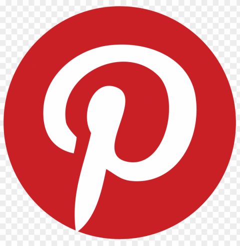 pinterest logo no background PNG Image with Isolated Graphic