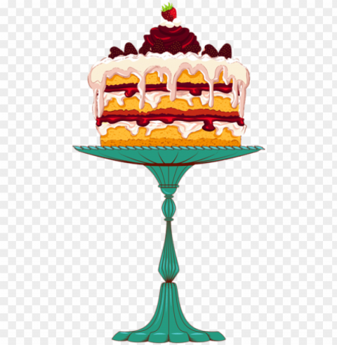 pintura en tela tartas personalizar pasteles comida - strawberry shortcake dessert Transparent Background PNG Isolated Pattern