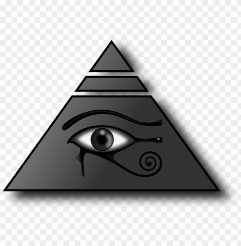 piramide con el ojo de horus PNG with alpha channel