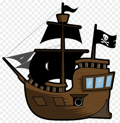 pirate Isolated Artwork on Transparent Background PNG