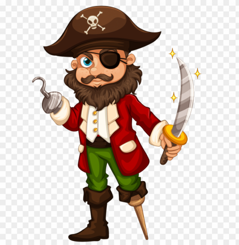 Pirate Isolated Graphic On Clear Transparent PNG