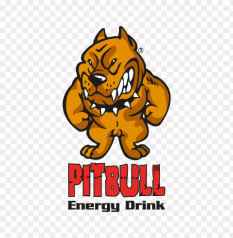 pitbull energy drink vector logo free download Clean Background Isolated PNG Icon