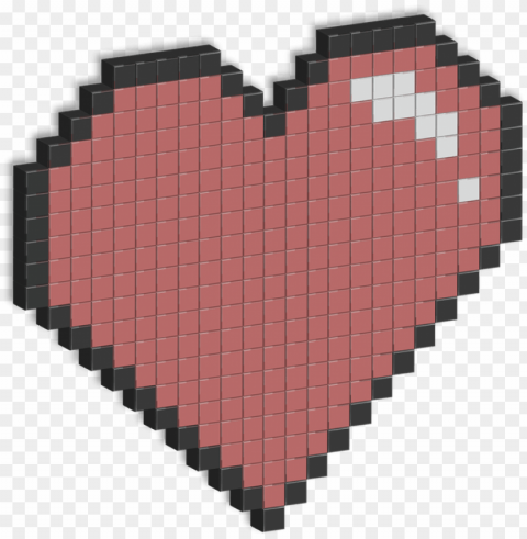pixel geek love Isolated Element with Clear Background PNG