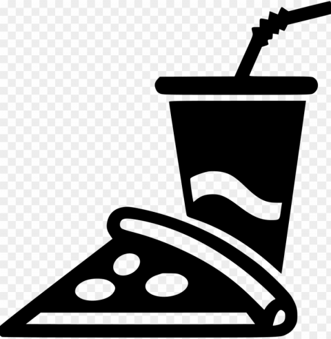 pizza drawing soda - hamburger and fries icon PNG without background