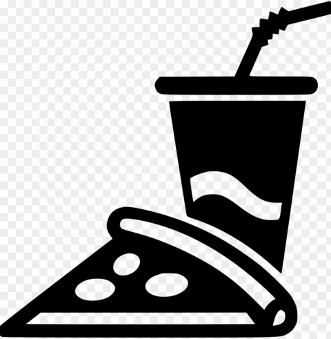 Pizza Drawing Soda - Hamburger And Fries Icon PNG Without Background