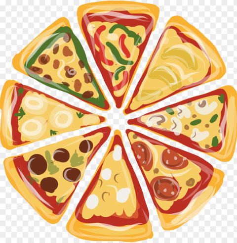 pizza food no background PNG for t-shirt designs