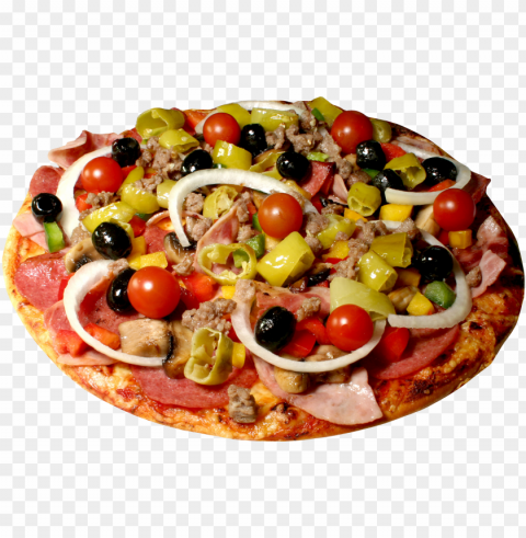 pizza food Isolated PNG Graphic with Transparency
