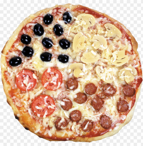 pizza food image Isolated Item with Transparent PNG Background
