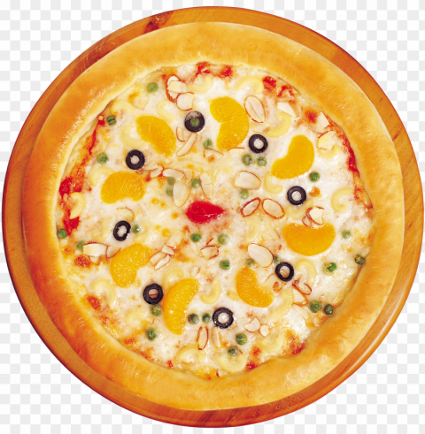 pizza food image PNG Illustration Isolated on Transparent Backdrop