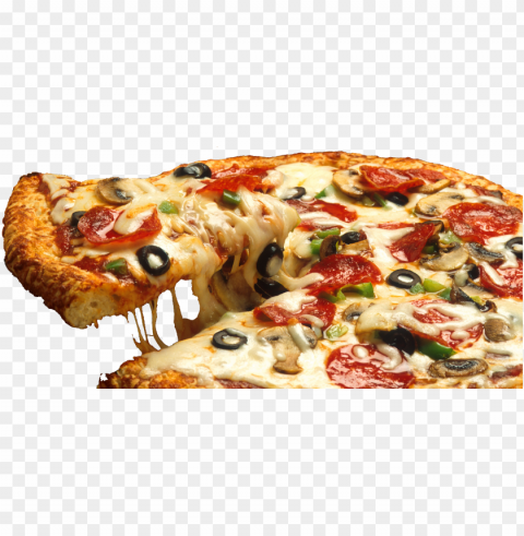 pizza food photo Isolated Object with Transparent Background in PNG