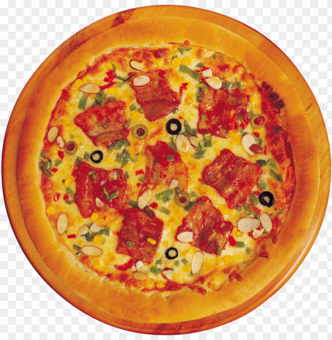 pizza food transparent PNG Graphic Isolated on Clear Background Detail