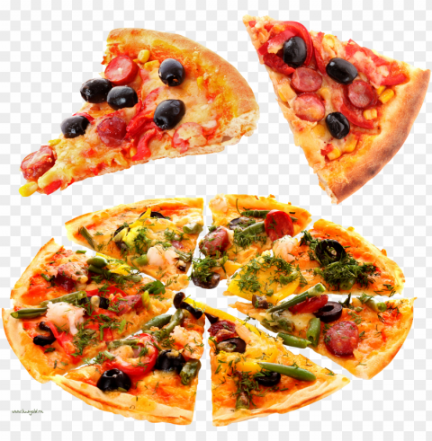 Pizza Food Images Isolated Illustration In Transparent PNG