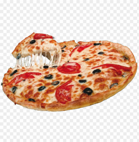 pizza food Isolated Item on Transparent PNG