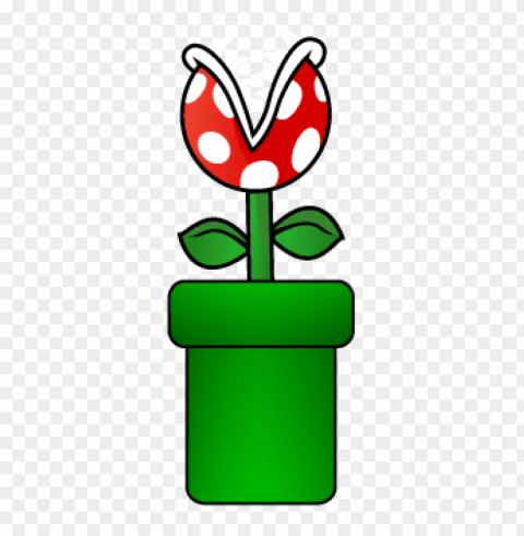 planta carnivora mario bros Isolated Design Element in HighQuality PNG