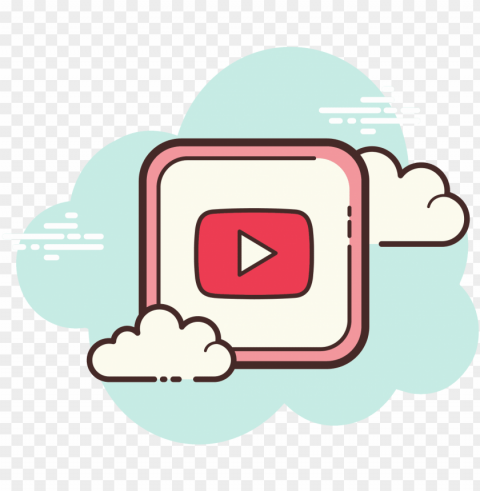 play button icon - icon youtube Transparent PNG Artwork with Isolated Subject