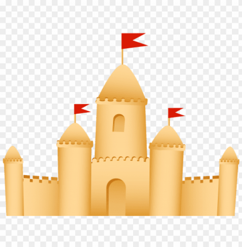 playful sand castle PNG graphics with clear alpha channel