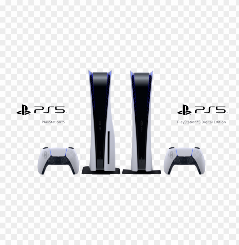 playstation5 official digital edition console PNG images with transparent canvas comprehensive compilation