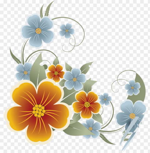  Transparent Flowers Isolated PNG Object With Clear Background