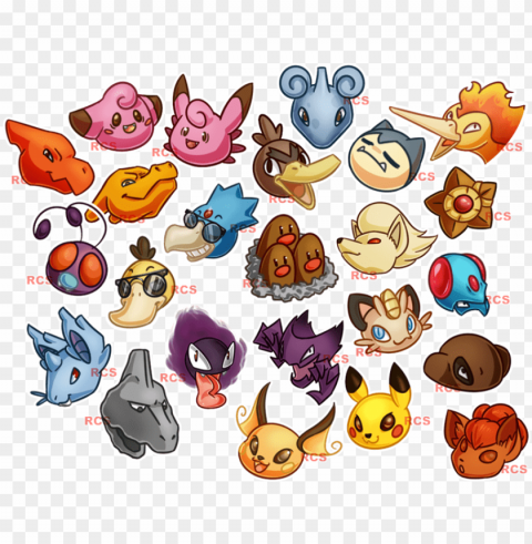 pokemon blue icons - pokemon icons Clear Background Isolated PNG Object