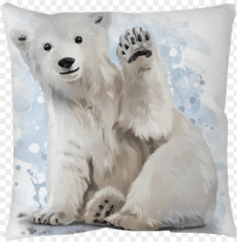 Polar Bear Watercolor Painting PNG Transparent Graphics For Download