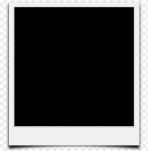 polaroid template transparent Clean Background Isolated PNG Object