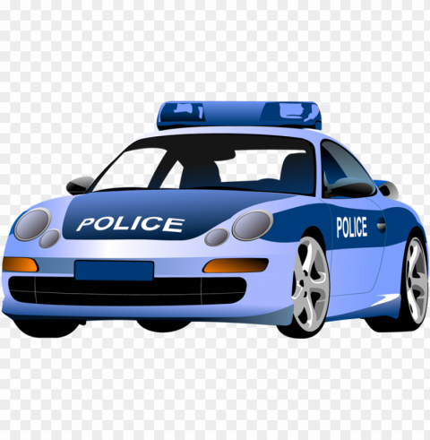 police car cars image Isolated Artwork with Clear Background in PNG