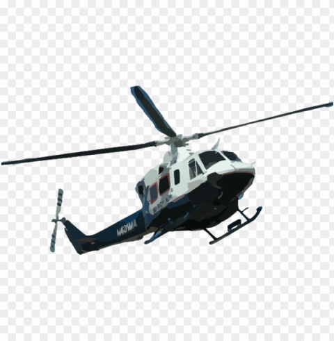 police helicopter Isolated Element on Transparent PNG