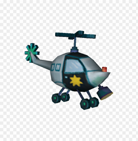 police helicopter Isolated Graphic Element in Transparent PNG