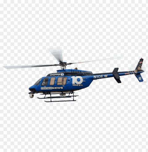 police helicopter Isolated Graphic on Clear PNG