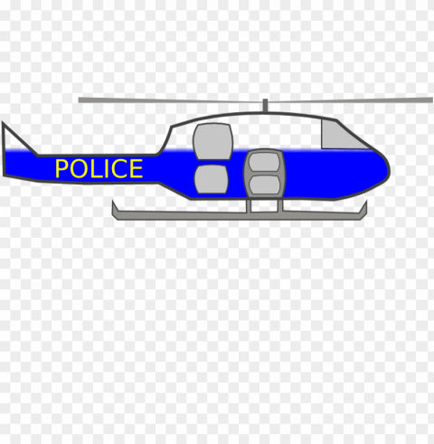 police helicopter Isolated Icon on Transparent PNG