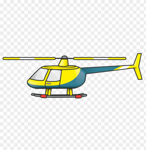 police helicopter Isolated Illustration in Transparent PNG