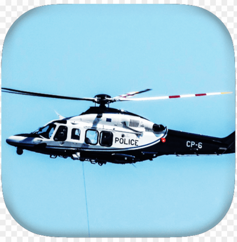 police helicopter Isolated Item on Transparent PNG