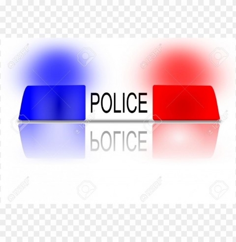 police lights clipart PNG for Photoshop