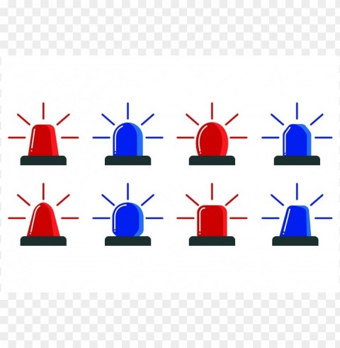 police lights clipart PNG format