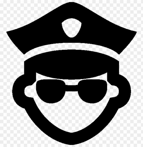 Police Isolated Character In Transparent Background PNG